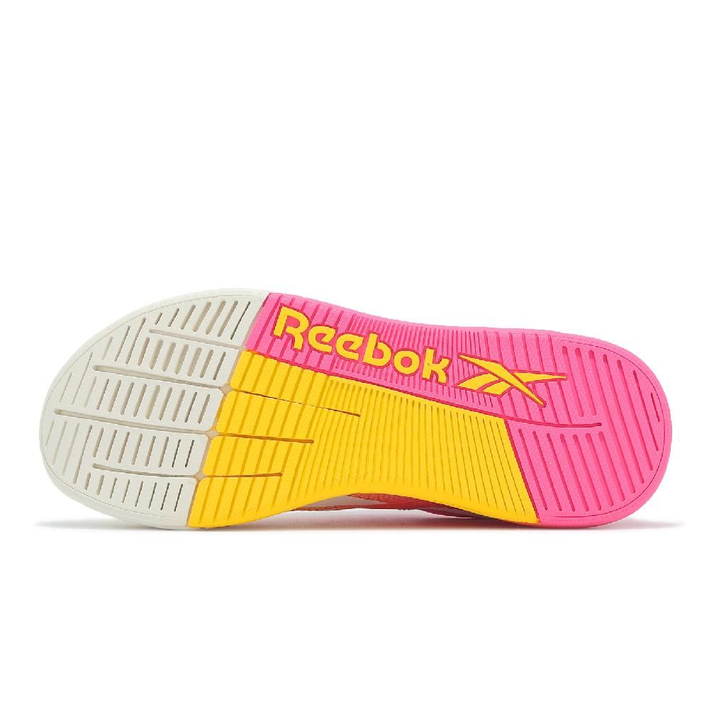 Reebok 訓練鞋 Nano X5 女鞋 粉 黃 緩衝 穩定 多功能 運動鞋 100209375