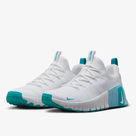 【NIKE】W NIKE FREE METCON 6 女鞋 訓練鞋 白藍色 支撐-FJ7126107