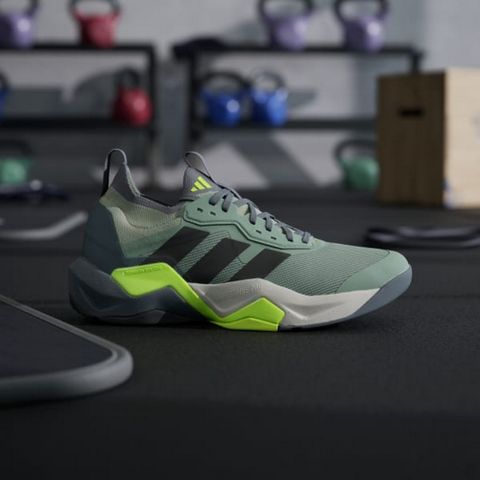 【ADIDAS】RAPIDMOVE ADV 2 TRAINER M 訓練鞋 男鞋 綠灰色 緩震-JH6167