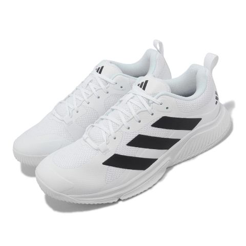 adidas 愛迪達 訓練鞋 Court Team Bounce 2.0 M 男鞋 黑 白 健身 重訓 運動鞋 HR1239