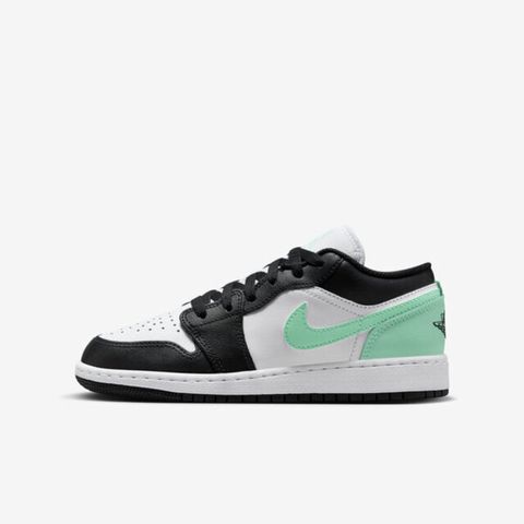 NIKE 耐吉 Air Jordan 1 Low GS 553560-131 大童 休閒鞋 運動 經典 喬丹 低筒 白黑綠