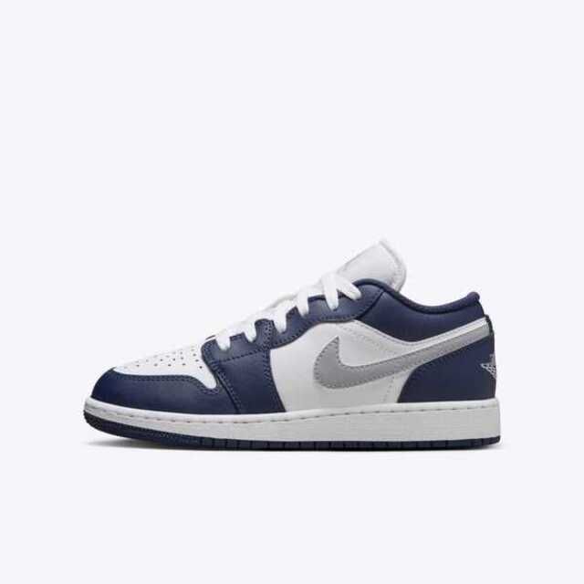 NIKE 耐吉  Air Jordan 1 Low GS 553560-141 大童 休閒鞋 運動 經典 喬丹 低筒 海軍藍