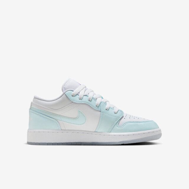 NIKE 耐吉  Air Jordan 1 Low SE GS HJ3481-491 大童 休閒鞋 喬丹 流沙勾勾 冰藍