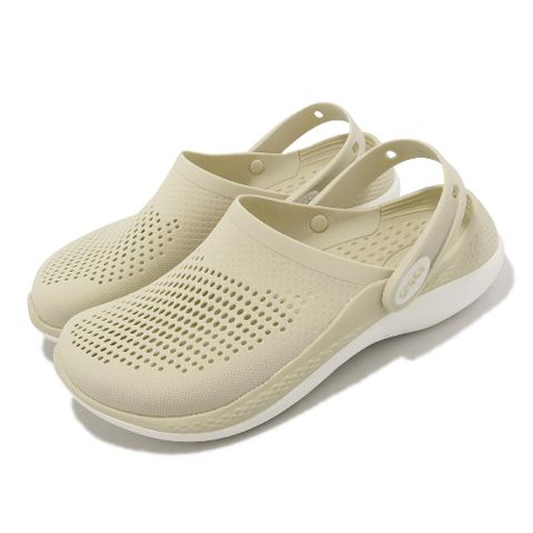 Crocs 卡駱馳 涼拖鞋 Literide 360 Clog 骨白色 男鞋 女鞋 洞洞鞋  2067082Y2