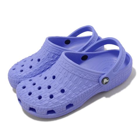 Crocs 卡駱馳 涼拖鞋 Classic Crocskin Clog 男女鞋 紫 月光紫色 鱷魚紋 克駱格 2068735Q6
