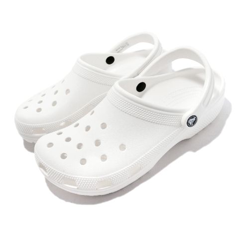 Crocs 卡駱馳 涼拖鞋 Classic Clog 男鞋 女鞋 白 全白 經典 克駱格 洞洞鞋 布希鞋  10001100