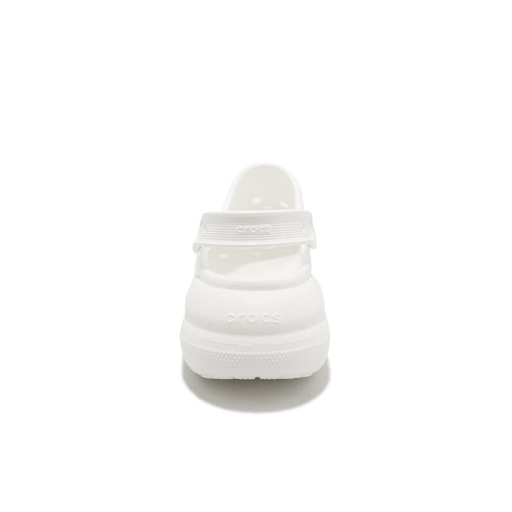 Crocs 卡駱馳   洞洞鞋 Classic Crush Clog 男鞋 女鞋 白 全白 經典泡芙 布希鞋 超厚底 207521100