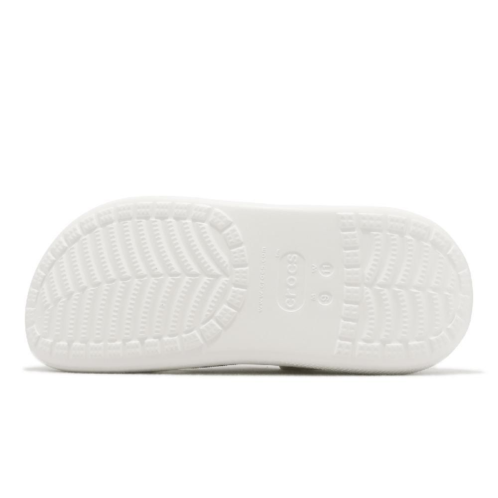 Crocs 卡駱馳   洞洞鞋 Classic Crush Clog 男鞋 女鞋 白 全白 經典泡芙 布希鞋 超厚底 207521100