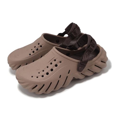 Crocs 卡駱馳 洞洞鞋 Echo Clog 男鞋 女鞋 拿鐵色 波波克駱格 涼拖鞋 休閒鞋 2079372Q9