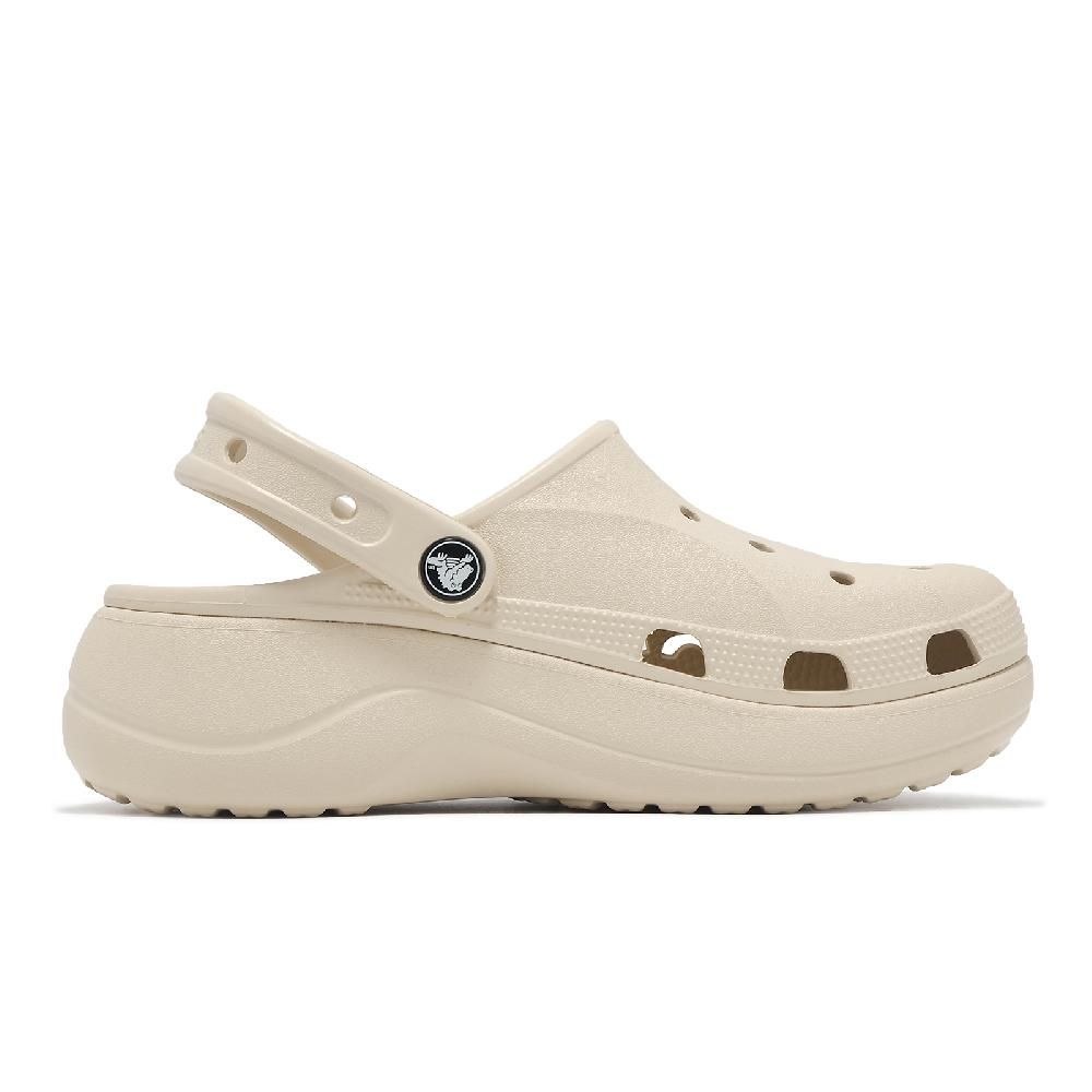 Crocs 卡駱馳   洞洞鞋 Baya Platform Clog 女鞋 冬日白 貝雅雲彩克駱格 厚底 增高 20818611S