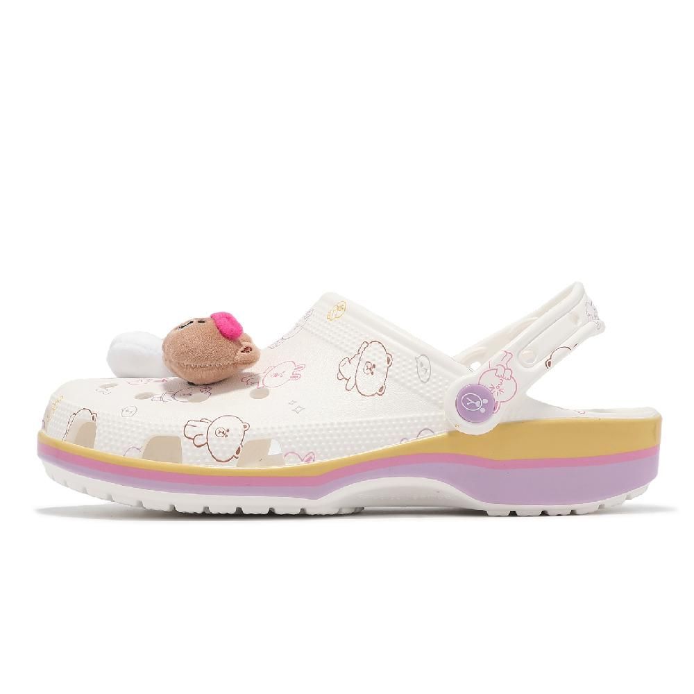 Crocs 卡駱馳   x Line Friends 洞洞鞋 Classic Clog 男鞋 女鞋 米黃 紫 聯名 209480100