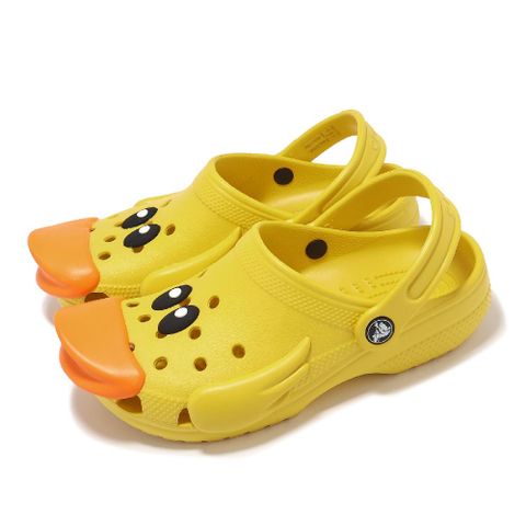 Crocs 卡駱馳 洞洞鞋 Classic I AM Rubber Ducky K 中童 向日葵 經典小鴨子 克洛格 21019375Y