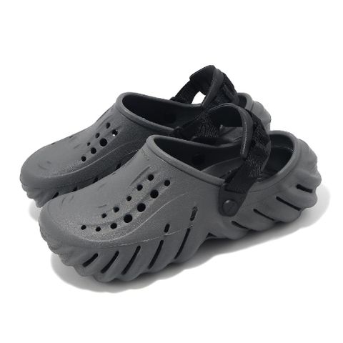 Crocs 卡駱馳 洞洞鞋 Echo Clog 男鞋 女鞋 石板灰 波波克駱格 涼拖鞋 休閒鞋 2079370DA