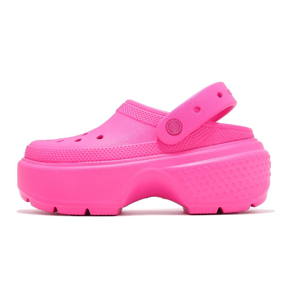 Crocs 卡駱馳   洞洞鞋 Stomp Clog 男鞋 女鞋 熱辣粉 雪屋克駱格 厚底 增高 2093476TW