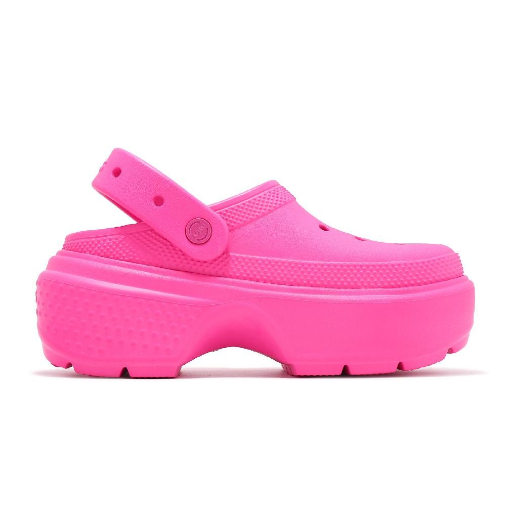 Crocs 卡駱馳   洞洞鞋 Stomp Clog 男鞋 女鞋 熱辣粉 雪屋克駱格 厚底 增高 2093476TW