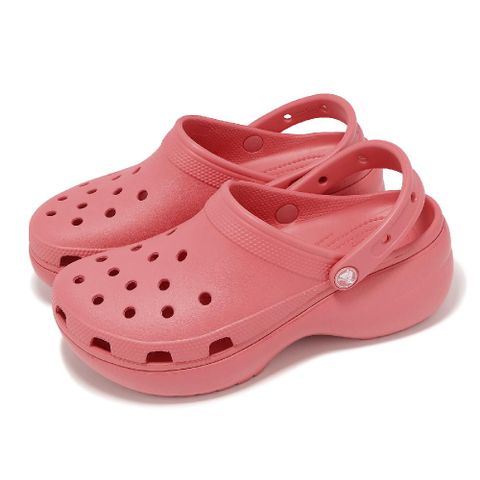 Crocs 卡駱馳 洞洞鞋 Classic Platform Clog W 女鞋 胭脂暖紅 經典雲朵克駱格 厚底 2067506XF