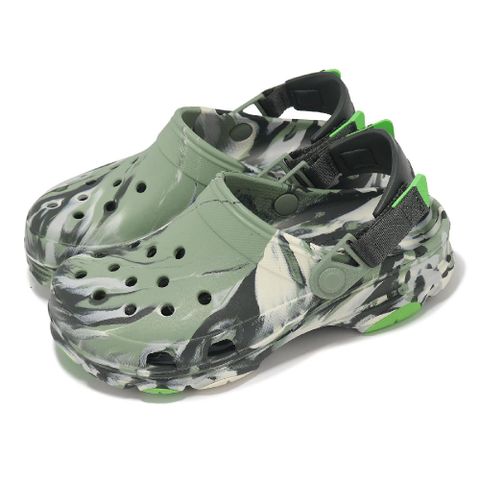 Crocs 卡駱馳 洞洞鞋 All Terrain Marbled Clog 男女鞋 苔癬綠 特林大理石克駱格 2078873WP