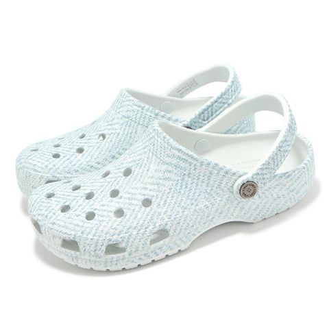 Crocs 卡駱馳 Crocs 卡駱馳 洞洞鞋 Classic Tweed Clog 男鞋 女鞋 蜃景灰 經典花呢克駱格 休閒鞋 2104031NM