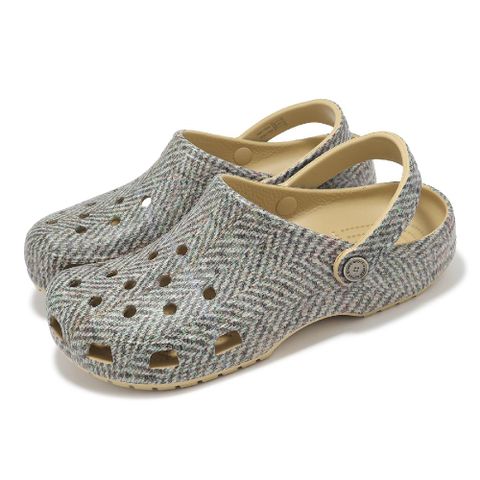 Crocs 卡駱馳 Crocs 卡駱馳 洞洞鞋 Classic Tweed Clog 男鞋 女鞋 土黃 經典花呢克駱格 休閒鞋 210403209