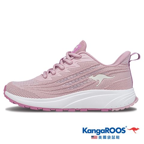 KangaROOS 美國袋鼠鞋 女鞋 RUN SPEED 2 透氣吸濕 涼爽散熱 輕量緩震 (粉-KW41553)