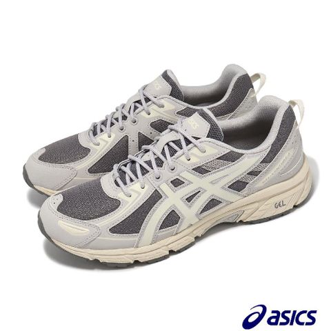 Asics 亞瑟士 休閒鞋 GEL-Venture 6 男鞋 女鞋 灰 米白 緩衝 越野 復古 情侶鞋 1203A297022