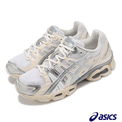 Asics 亞瑟士 休閒鞋 GEL-Nimbus 9 男鞋 女鞋 銀 米白 緩衝 復古 Y2K 千禧跑鞋 1201A424106