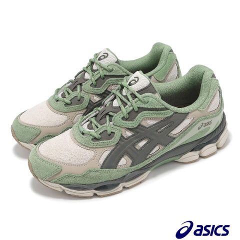 Asics 亞瑟士 Asics 亞瑟士 休閒鞋 GEL-NYC 男鞋 綠 灰 緩衝 拼接 復古跑鞋 1203A477020