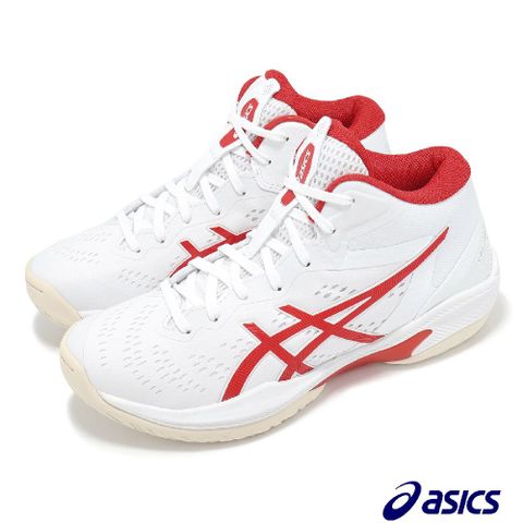 Asics 亞瑟士 Asics 亞瑟士 籃球鞋 GELHoop V16 男鞋 女鞋 白 紅 輕量 回彈 運動鞋  1063A090100