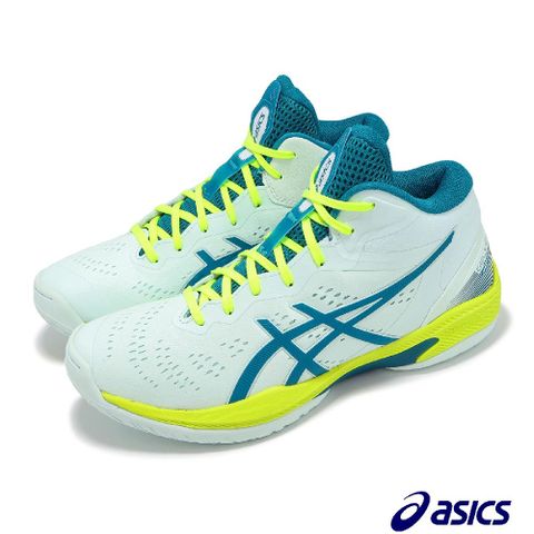 Asics 亞瑟士 Asics 亞瑟士 籃球鞋 GELHoop V16 S 男鞋 藍 綠 輕量 回彈 運動鞋 1063A102400