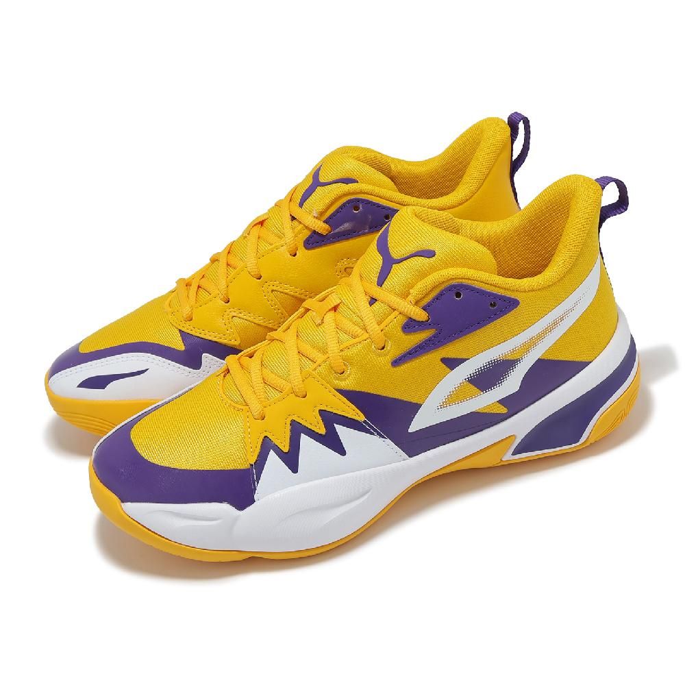 PUMA 籃球鞋 Genetics 男鞋 黃 紫 湖人配色 Lakers 緩衝 運動鞋  37990505