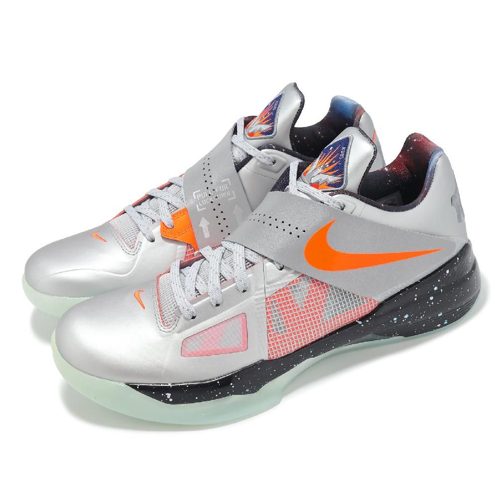 NIKE 耐吉 籃球鞋 KD 4 Galaxy 男鞋 銀 橘 星系 All Star 全明星 FD2635-001