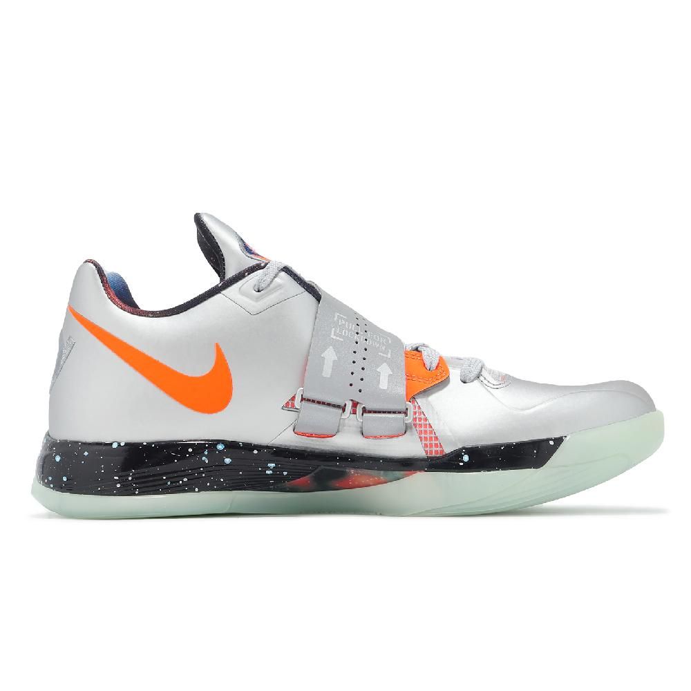 NIKE 耐吉 籃球鞋 KD 4 Galaxy 男鞋 銀 橘 星系 All Star 全明星 FD2635-001