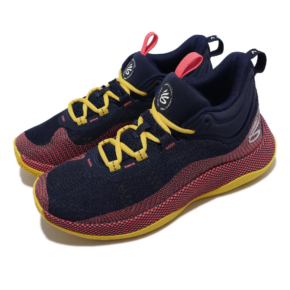 Under Armour 籃球鞋 Curry HOVR Splash 男鞋 藍 黃 粉 柯瑞 緩震 Stephen Curry UA 3024719403