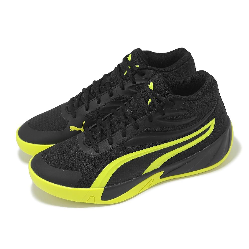 PUMA 彪馬 籃球鞋 Court Pro 男鞋 黑 螢光綠 入門款 緩衝 運動鞋 31082903