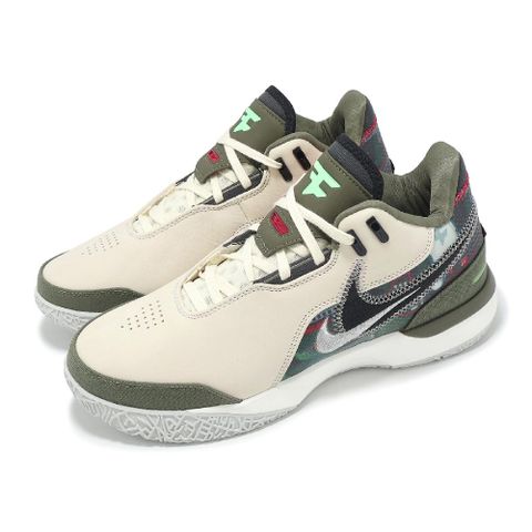 NIKE 耐吉 籃球鞋 ZM LeBron NXXT GEN AMPD FaZe EP 男鞋 聯名 米白 綠 電競 HF0716-200