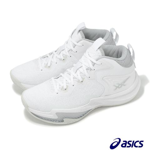 Asics 亞瑟士 籃球鞋 Nova Surge 3 男鞋 白 灰 高筒 緩衝 支撐 運動鞋 1061A048101