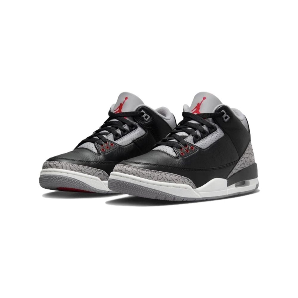 NIKE 耐吉 AIR JORDAN 3 RETRO 男鞋 籃球鞋 AJ3 喬丹 黑色 黑水泥-DN3707010