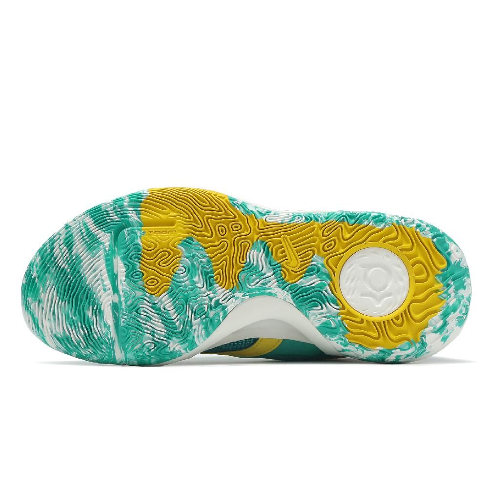 NIKE 耐吉 籃球鞋 KD Trey 5 X EP 男鞋 綠 黃 魔鬼氈 氣墊 Durant  DJ7554-300
