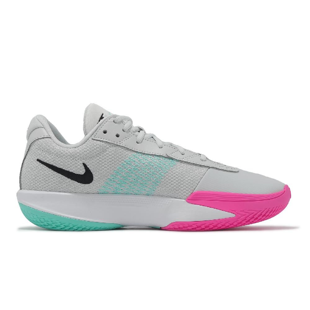 NIKE 耐吉 籃球鞋 Air Zoom G.T. Cut Academy EP 男鞋 灰 粉紅 綠 氣墊 緩震 FB2598-012