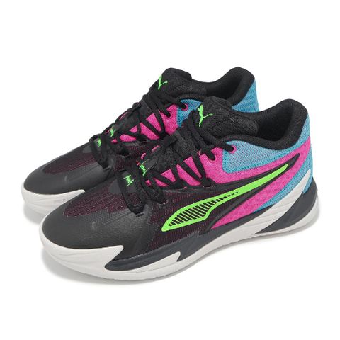 PUMA 彪馬 籃球鞋 Dagger 男鞋 黑 粉 藍 緩衝 入門款 運動鞋 31135301