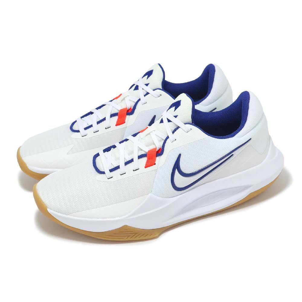 NIKE 耐吉 籃球鞋 Precision VI 男鞋 白 藍 膠底 緩衝 輕量 運動鞋 HV1796-141