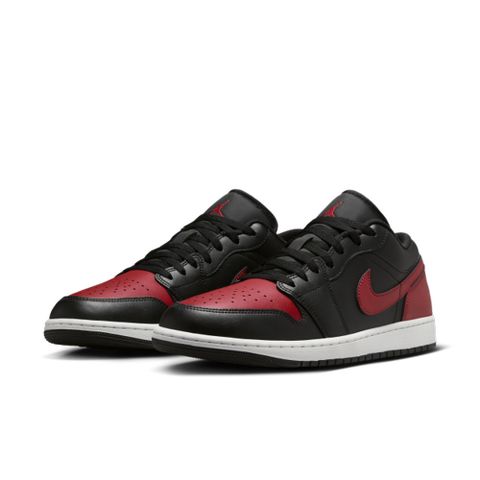 【NIKE】AIR JORDAN 1 LOW 男 籃球鞋 黑紅-553558067