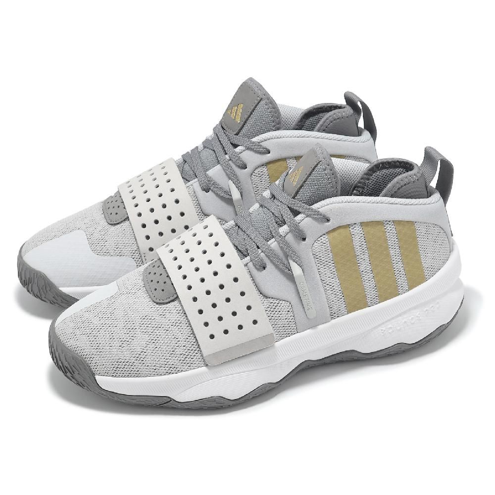 adidas 愛迪達 籃球鞋 DAME 8 EXTPLY 男鞋 灰 黃 緩衝 魔鬼氈 里拉德 運動鞋 IG8086