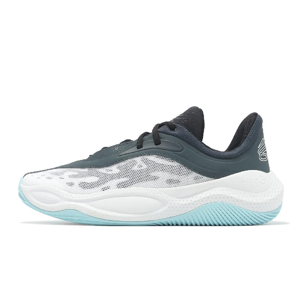 Under Armour 安德瑪 籃球鞋 Curry Splash 25 AP 男鞋 白 綠 包覆 抓地 UA 3028460001