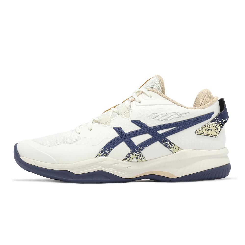 Asics 亞瑟士 籃球鞋 GEL-Fastblaze 男鞋 米白 藍 低筒 室外場 緩震 耐磨 1063A109100