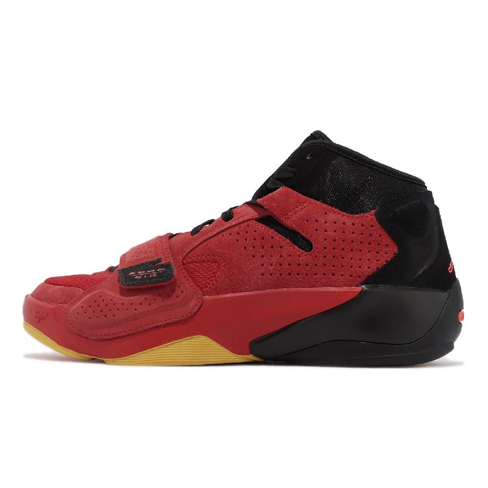 NIKE 耐吉 籃球鞋 Jordan Zion 2 PF 男鞋 紅 黑 氣墊 魔鬼氈 支撐 緩震 中筒 運動鞋 胖虎 DO9072-600