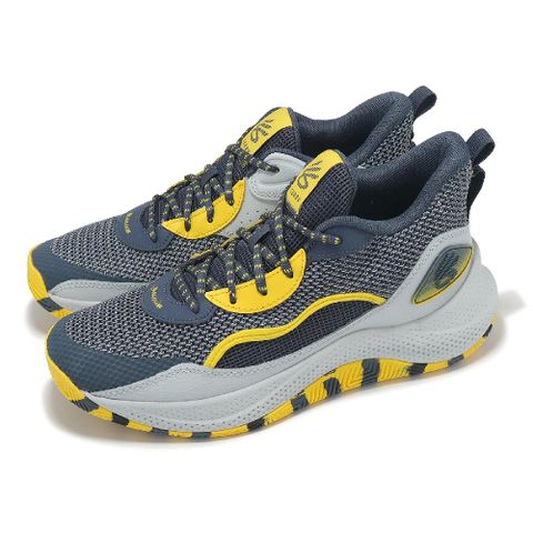 Under Armour 安德瑪 籃球鞋 Curry 3Z 24 男鞋 藍 黃 緩衝 輕量 咖哩子系列 運動鞋 UA 3027626044