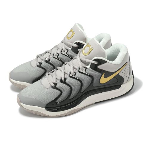 NIKE 耐吉 籃球鞋 KD17 EP 男鞋 灰黑 金 Durant 杜蘭特 氣墊 緩震 FJ9488-003
