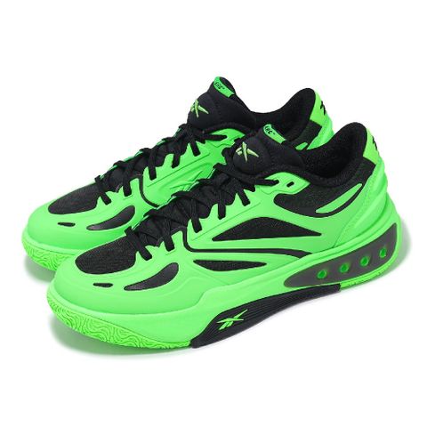 Reebok 籃球鞋 Engine A 男鞋 綠 黑 Solar Lime 支撐 緩衝 復古 運動鞋 100218464