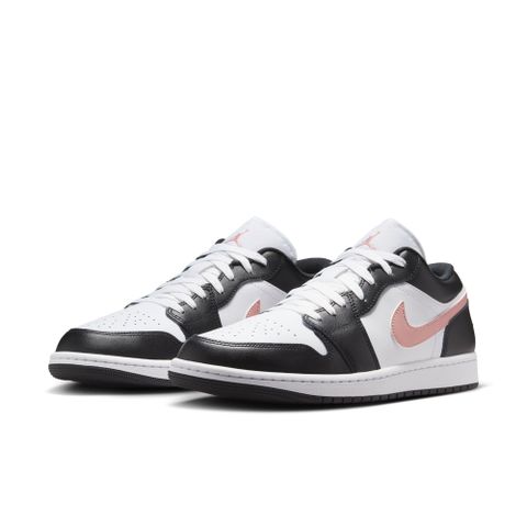 NIKE 耐吉 AIR JORDAN 1 LOW 男鞋 籃球鞋 黑粉色 喬丹-553558165